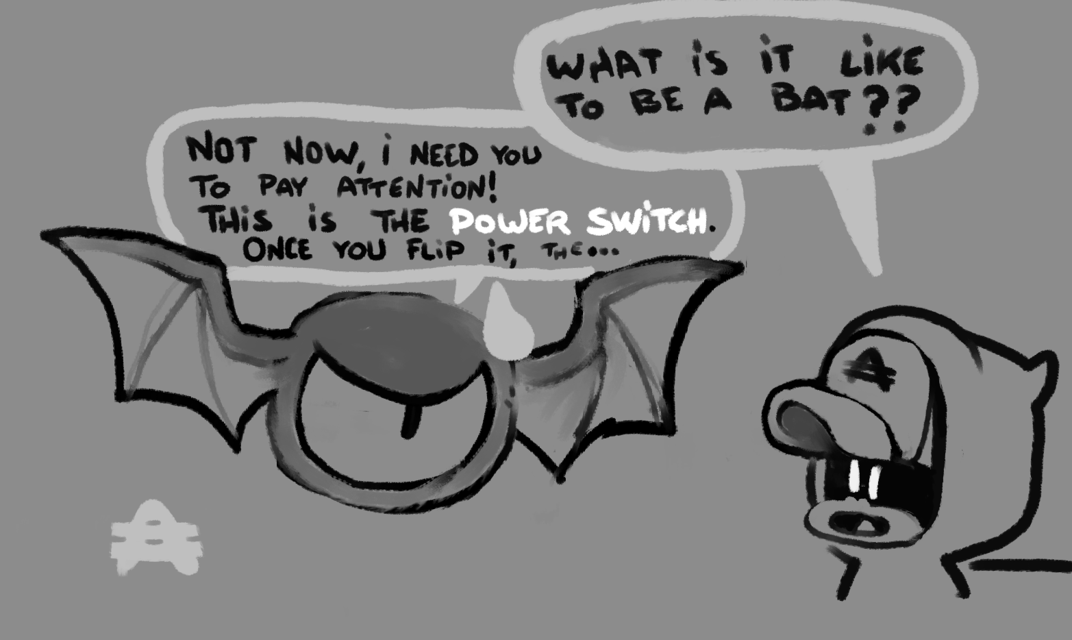 Early concept of the Tutorial Bat